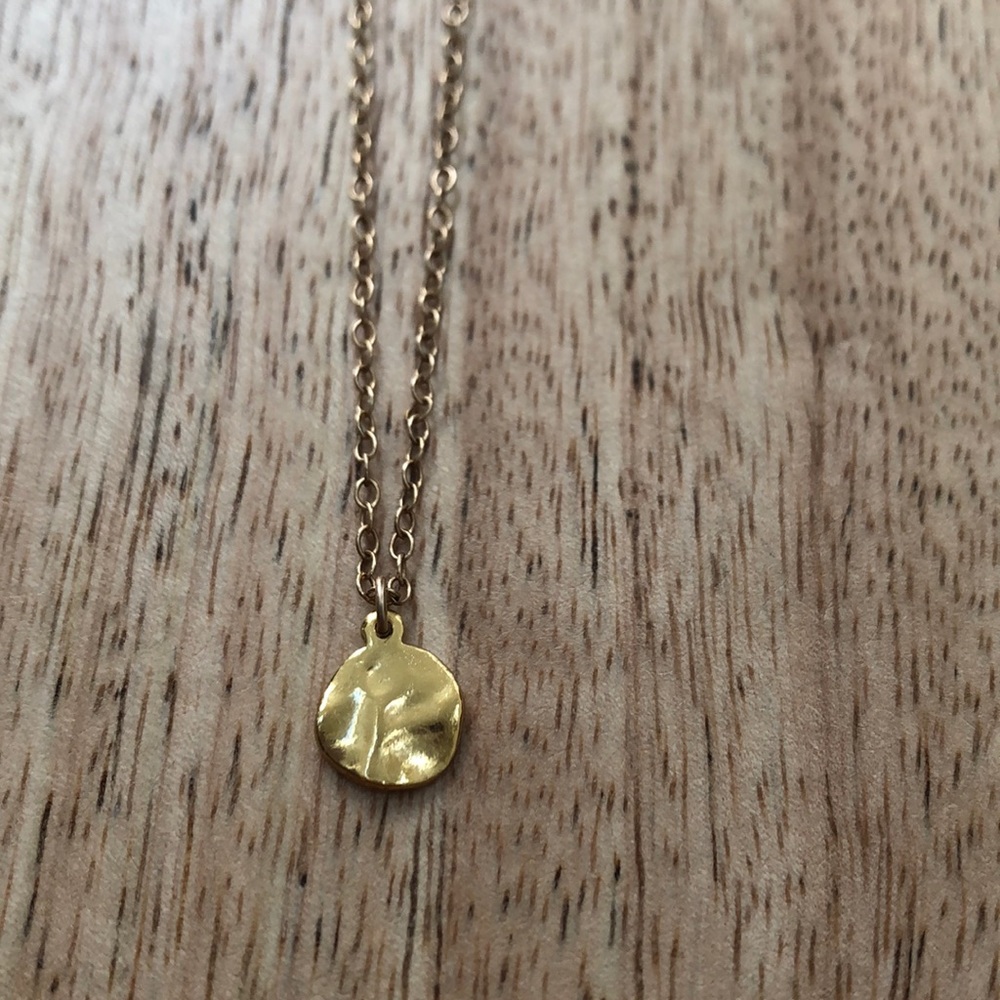 Gorjana Mini Gold Disc Necklace